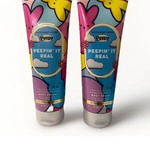Bath & Body Works Peeps Peepin' It Real Body Cream, Set of 2, New